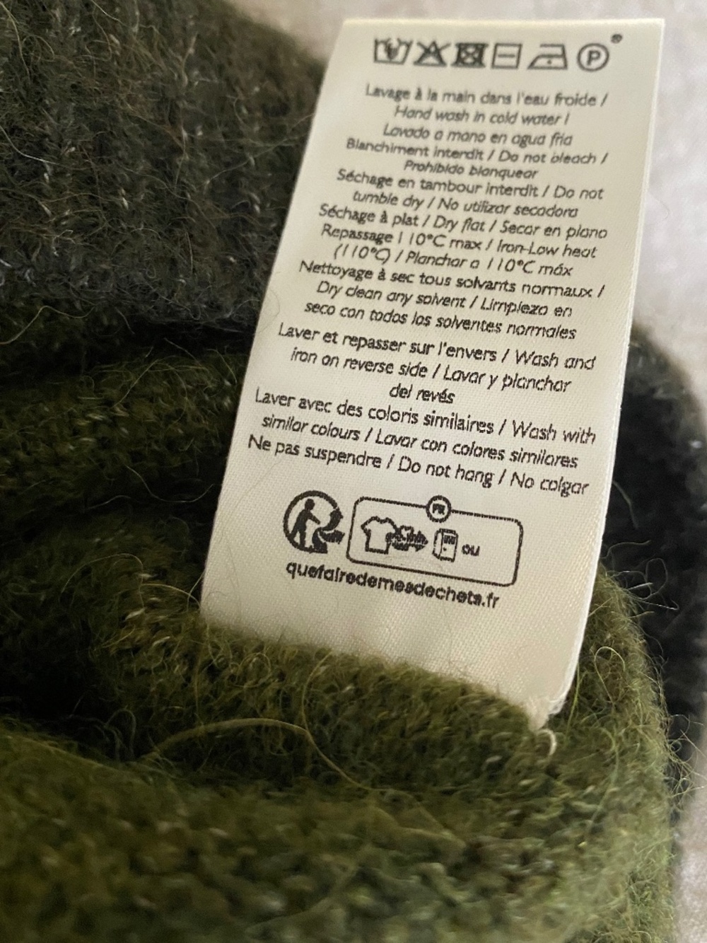 Sezane Samuel 'Perfect Green/Dark Green' NWT - Picture 9 of 11